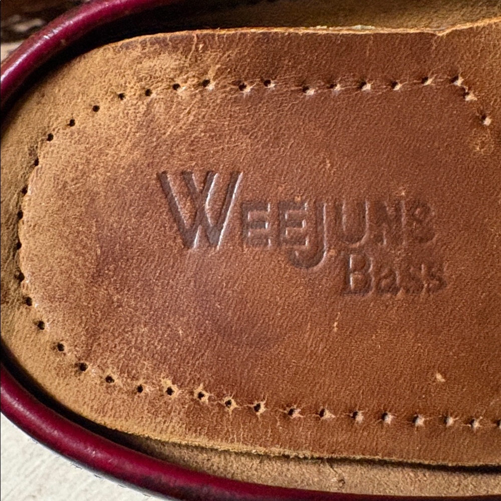 Weejuns Bass Peggy Slip On Mule Loafer Flats Burgundy Women 5 - Picture 4 of 14
